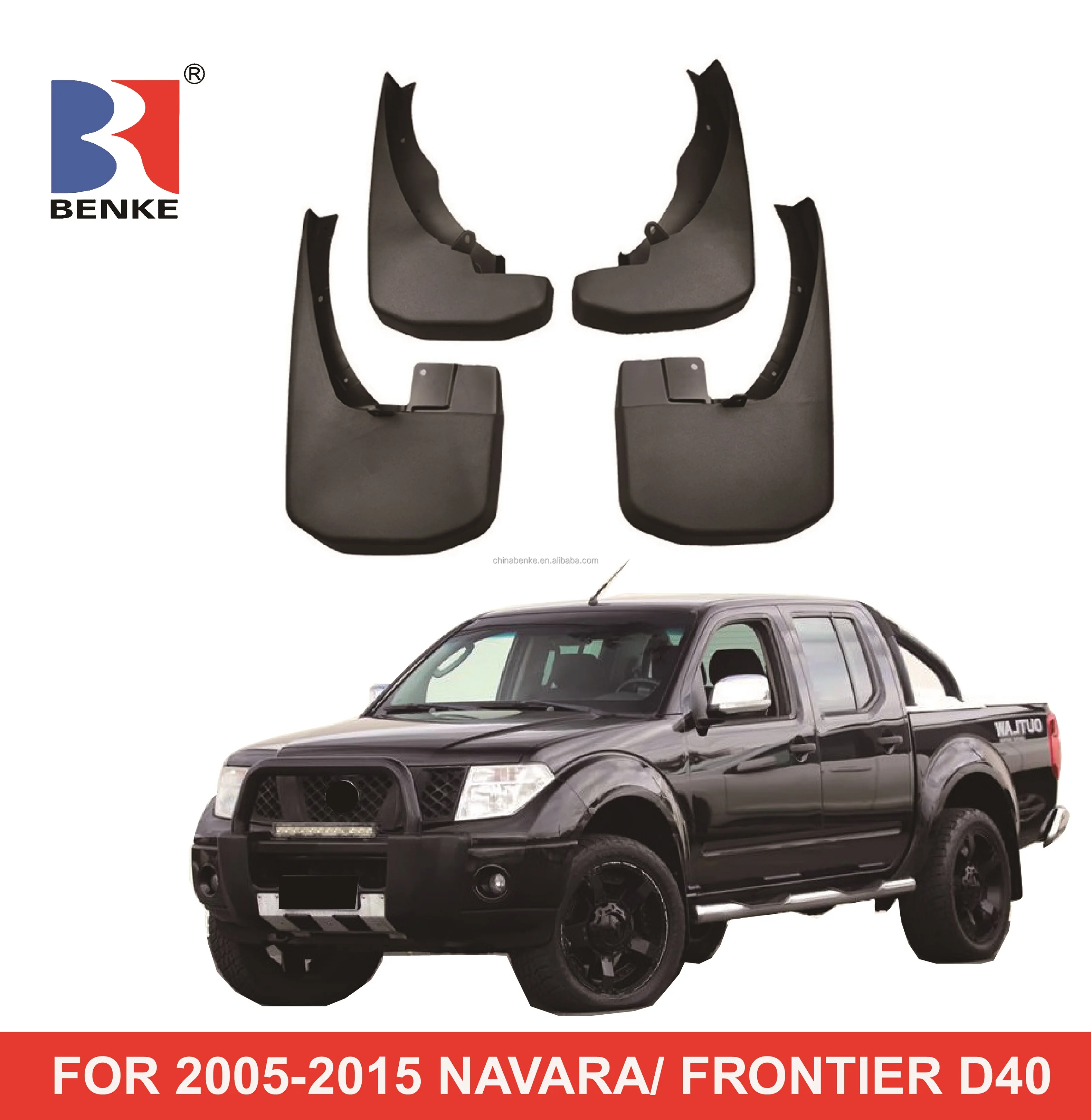 Car Exterior Accessories Mud Flaps For NISSAN NAVARA 2005-2015 Mudguard Fender Flares Splash Flap Injection Mould