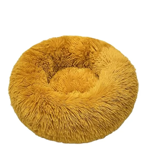 Pet bed comfortable and soft round pet dog cat sleeping mat bed