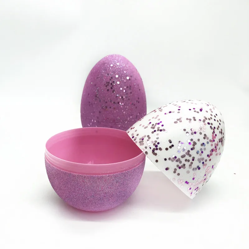 
Hot selling 15cm plastic gift party large easter egg spray paint on powdered plastic easter egg 