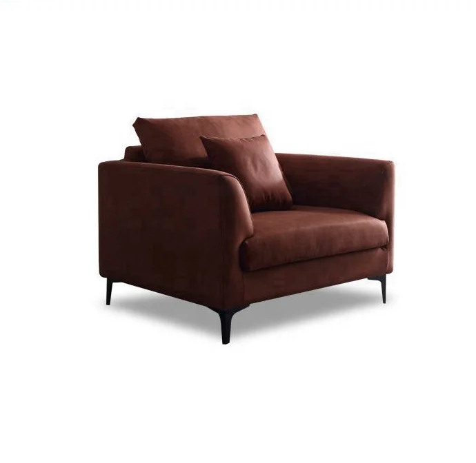 Italian Royal Style Single Seat One Seat Sofa Home Furniture Modern Design Living Room Fabric Sofas