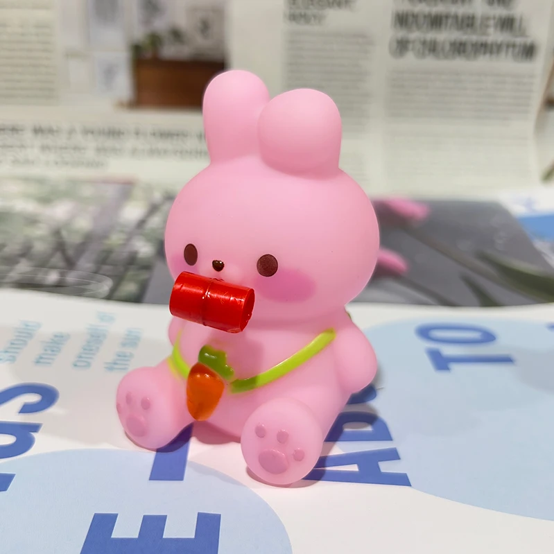 CXL  Soft Animal Popping Tongue Toys Funny Tongue Sticking out Stress frog Squeeze Toy Fidget Pinch Squeaky Rabbit toy