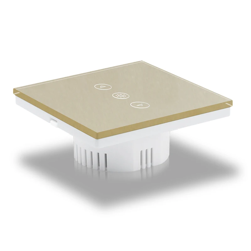 EU/UK Standard Voice Control FCC Crystal Panel Tuya Wall Smart Dimmer Zigbee Switch