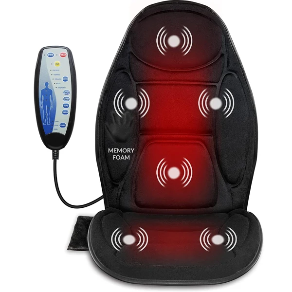 Best Back Massage Cushion with 3 Massager Motors and 2 Heat Levels, Massage Chair Pad for Home Office