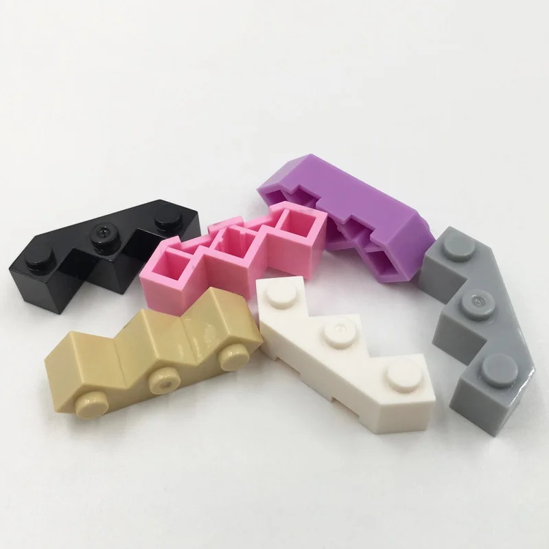 2462 косое отверстие 3 отверстия строительные блоки Moc аксессуары пластиковые DIY Детская модель игрушка совместим с кирпичом
