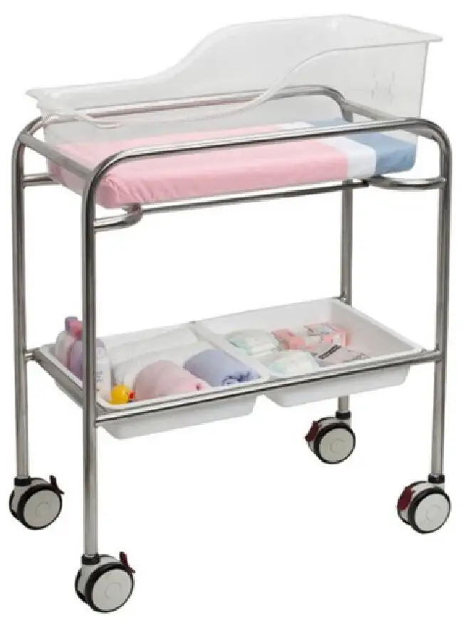 Height adjustable Hospital ABS Baby Bedding Crib/Cot B004