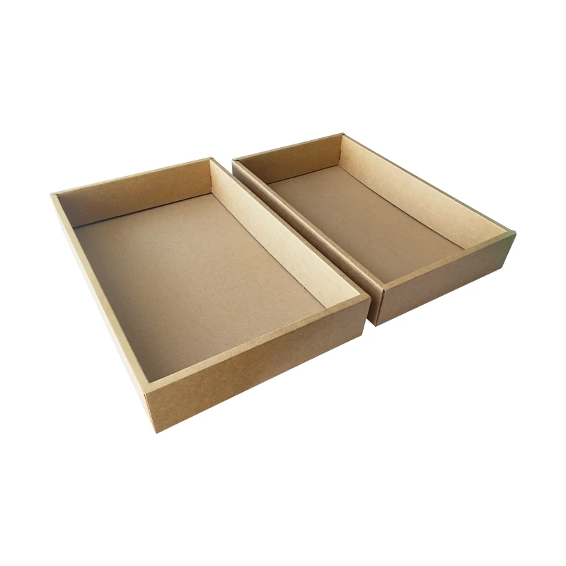 Durable Thick Corrugated Paper Heaven and Earth Cover Box Size Custom Widely Used Packaging Box Large Capacity Base and Lid Box