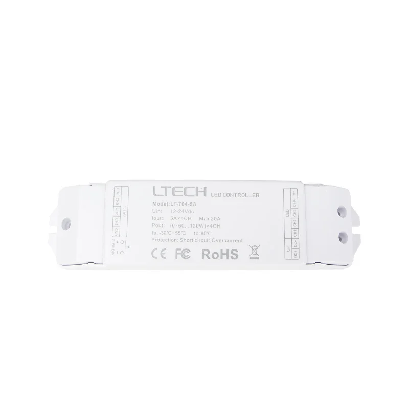 LTECH LT-704-5A 4Channels Constant Voltage 0-10V 1-10V Dimming LED Driver
