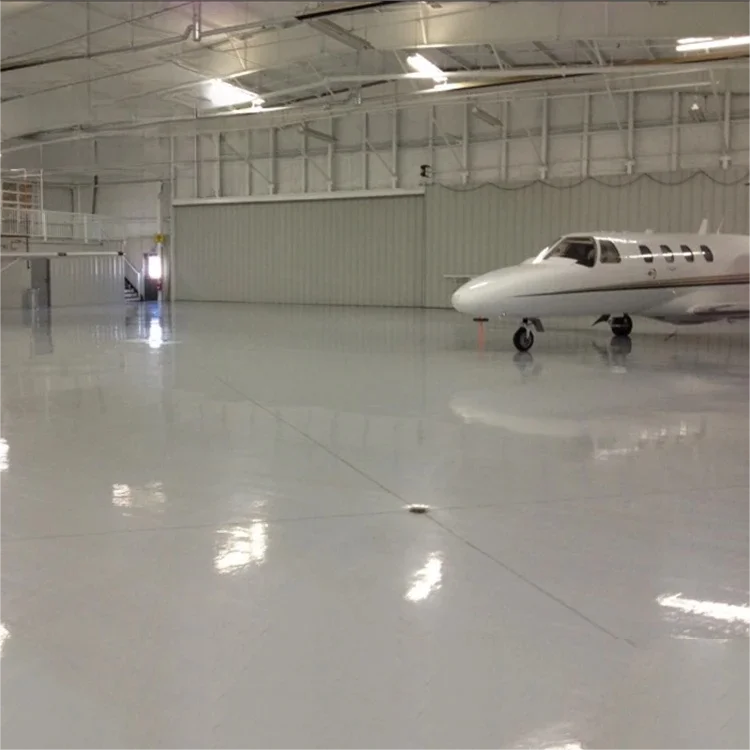 Low price light rain resistance prefabricated steel aircraft hangar building