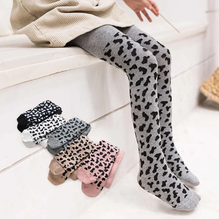 TBSCustom Wholesale Cotton Standard Kid Nylon Baby Leopard Girls Winter Tights