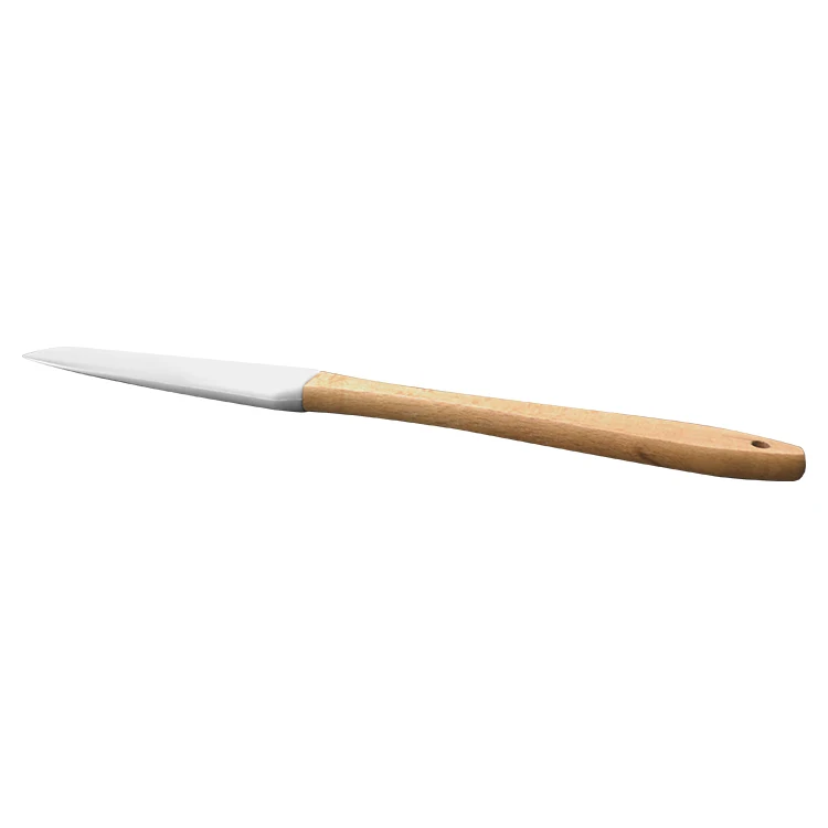 Food Grade Wood Handle Silicone Kitchen Scraper Bake
