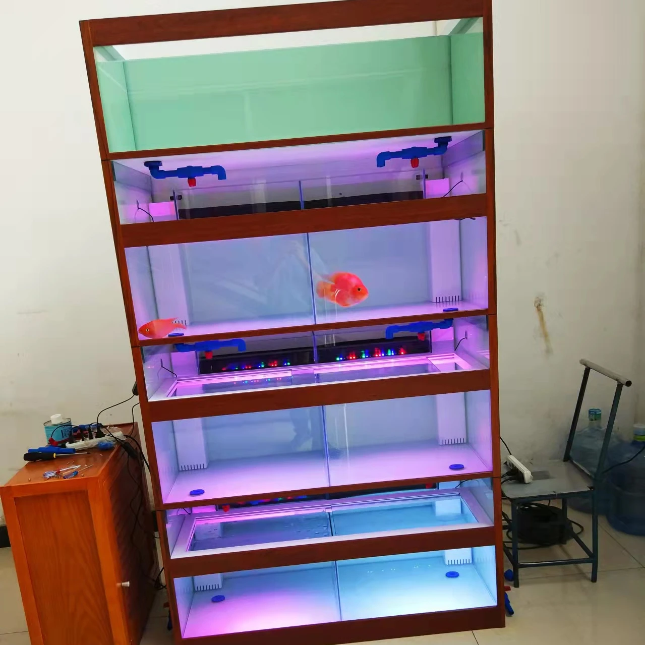 new arrival wholesale Display aquarium fish tanks fish shop use aquarium  retail aquarium tank