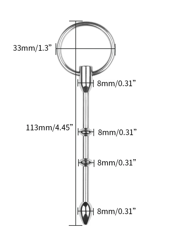 Adult erotic metal urethra blockage urethra dilation horse eye plunger male appliance masturbation toy