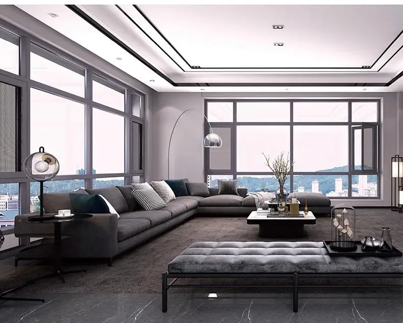 High Quality Hurricane Impact Tempered Glass Double Glazed Windows  Aluminum Casement Window