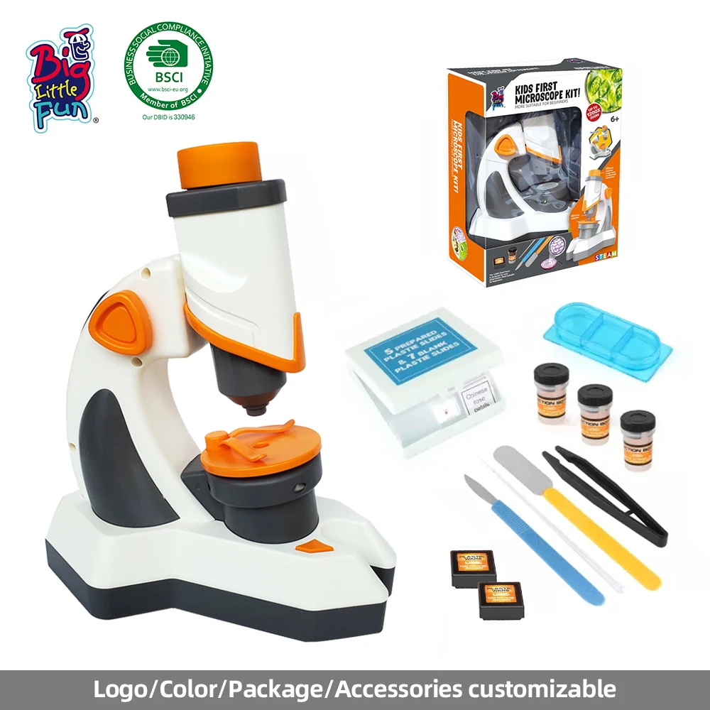 Hot Sale Portable Microscope Toy Zoom Science 1000x Digital Stem Kit Educational Scientific Toys For Kid Educational