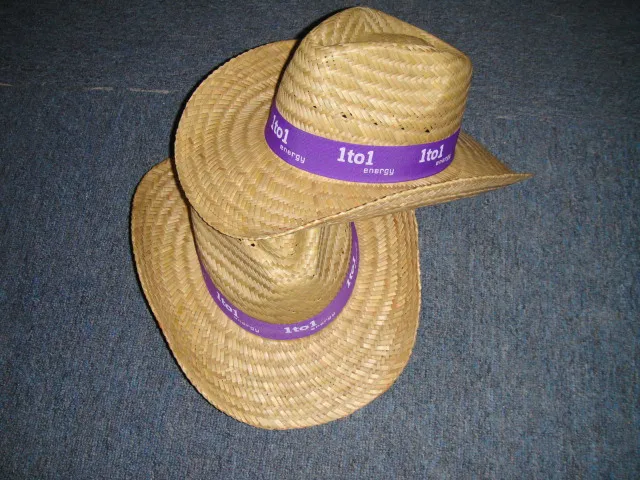 
Wholesale Factory Supply Cheap Fashionable Handsome Hollow Straw Cowboy Hats With Metal Belt 
