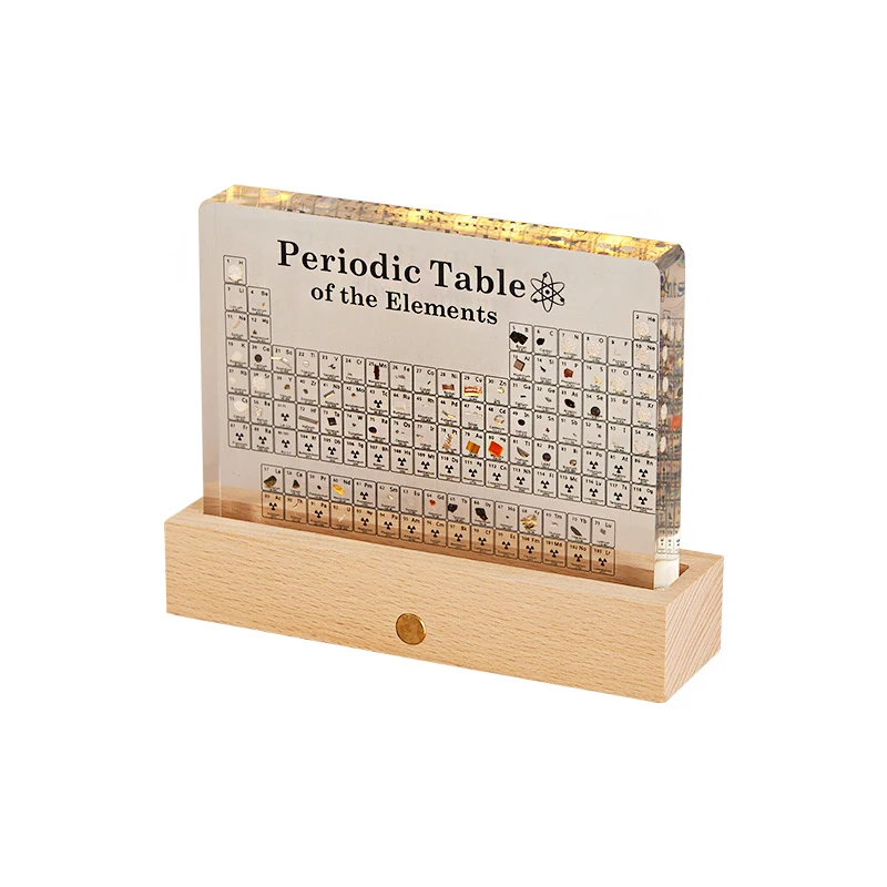 Custom transparent acrylic chemical periodic table desktop ornaments decoration creative gifts