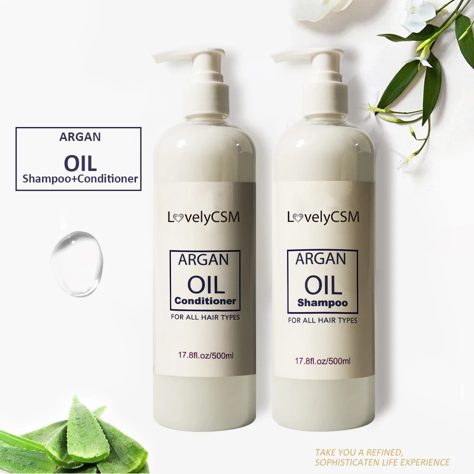 Wholesale natural moisturizing argan oil shampoo conditioner sulfate shampoo hair loss care keratin argan oil hair shampoo