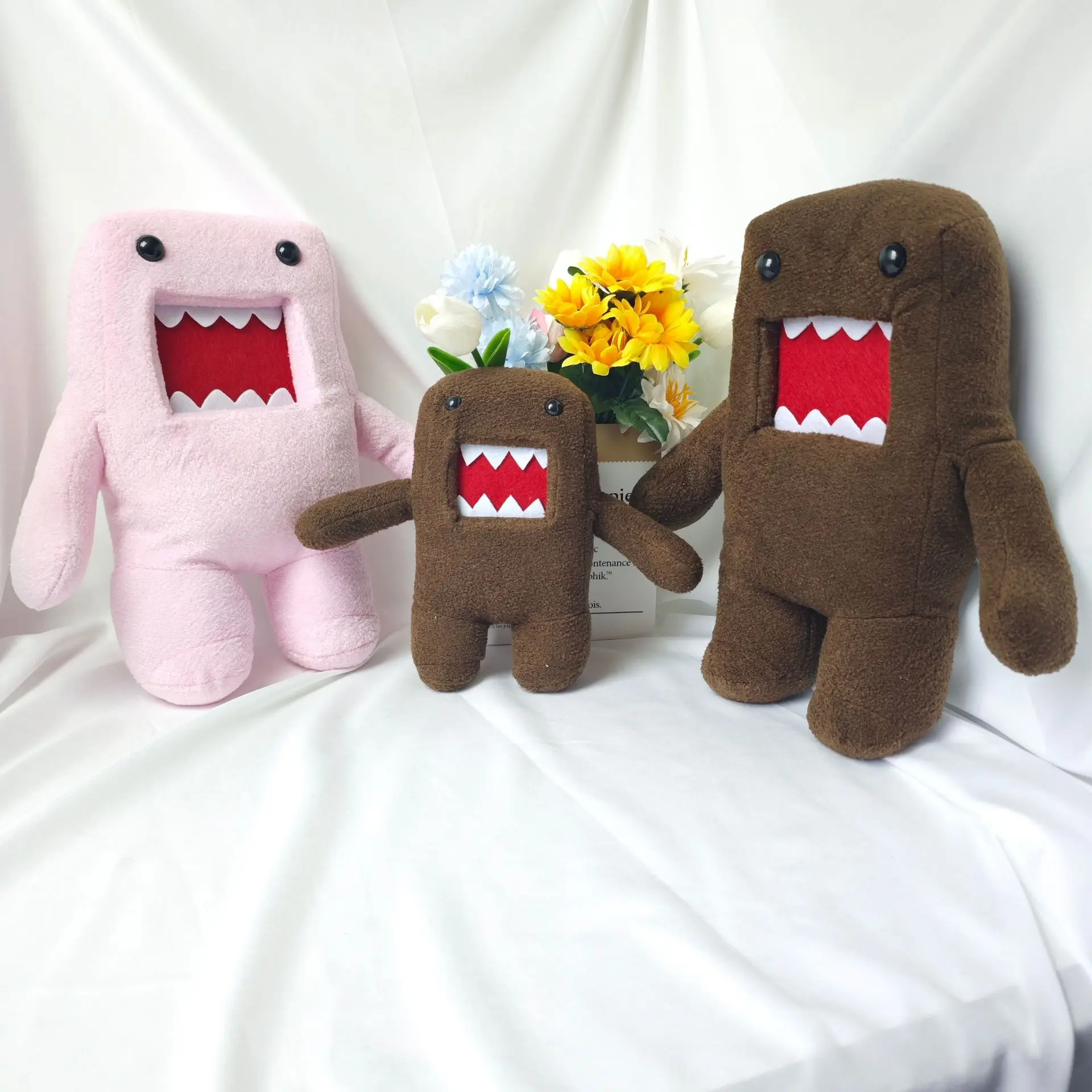 New Star Funny Domokun Toy Creative Soft Stuffed Cute Doll Kawaii Domo Kun Plush Toy
