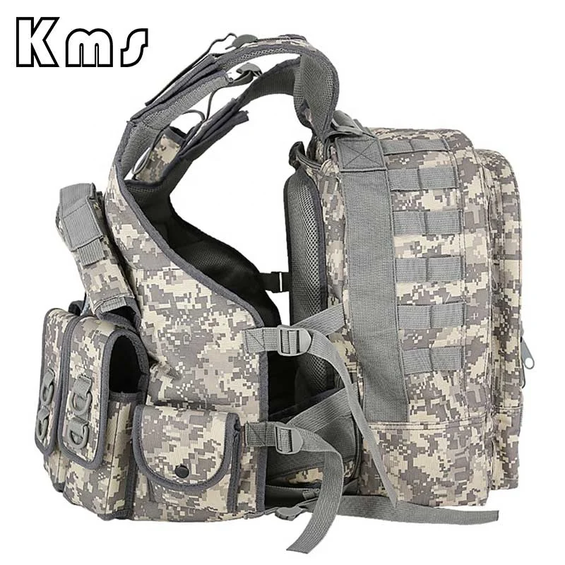 KMS OEM Multifunctional Tactical Bag Camping Outdoor Camouflage 3D Air Soft Backpack Backpacks For Men