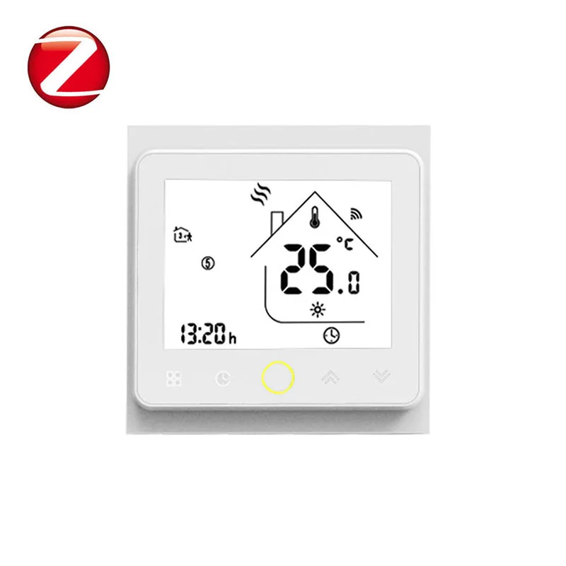 tuya zigbee smart euro ac water gas boiler floor heating room thermostat with lcd display