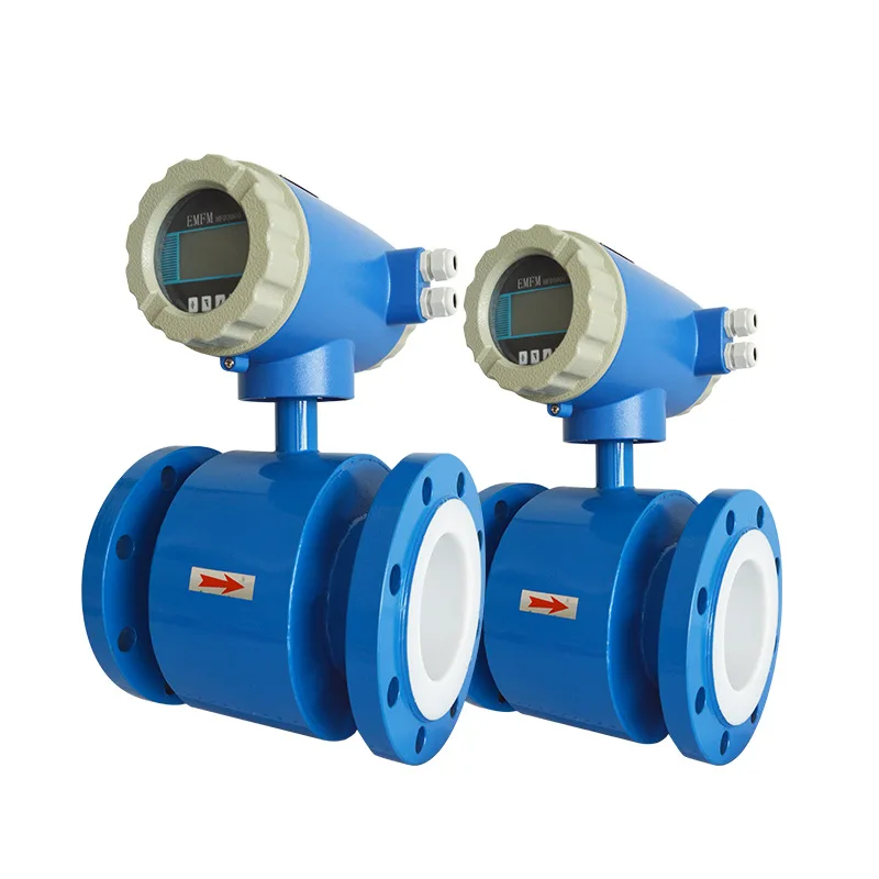 High Precision Intelligent Electromagnetic Flowmeter Integrated Pipeline Digital Display Sensor for Sewage Mud Fire Resistant