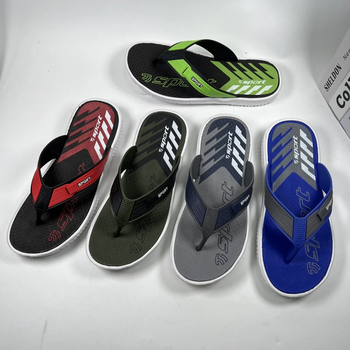 Olicom Custom Logo Slides Men Summer Beach Flip-flops Slippers  Chanclas Design Slippers Flip Flops Mens Flip Flops