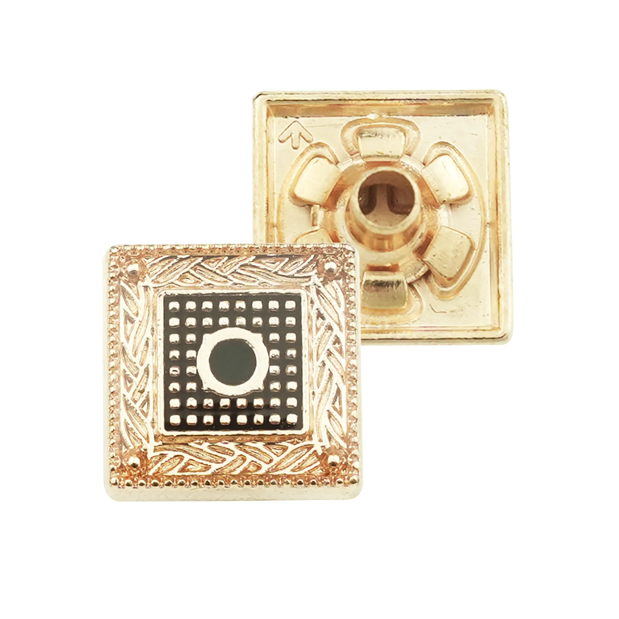 Jinyi Button Manufacturer OEM ODM Arabic Clothing Shirt Zinc Alloy Press Button Logo Custom Metal Snap Button