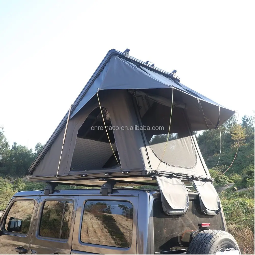 outdoor camping hiking aluminum hard shell RTT 2 people car roof tent australia roof top tent for small car