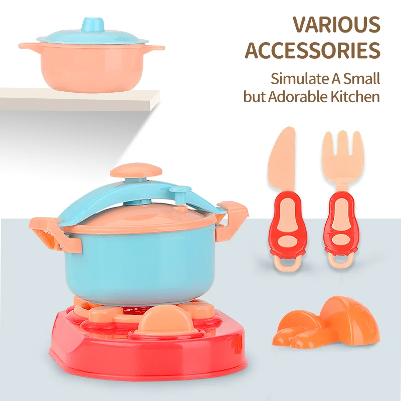 Small Size Pretend Play Kitchen Set Toys For Kids Little Chef  Educational Kids Kitchen Toys Set Accessories