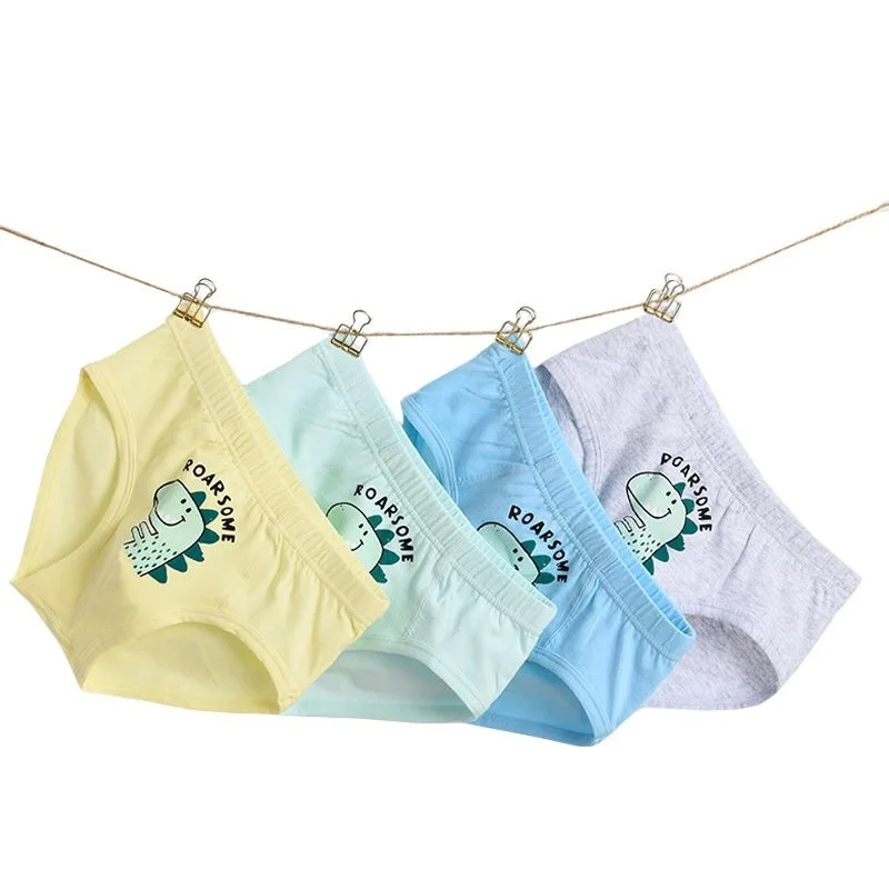 Трусики-стринги из чесаного хлопка, с мультяшным принтом