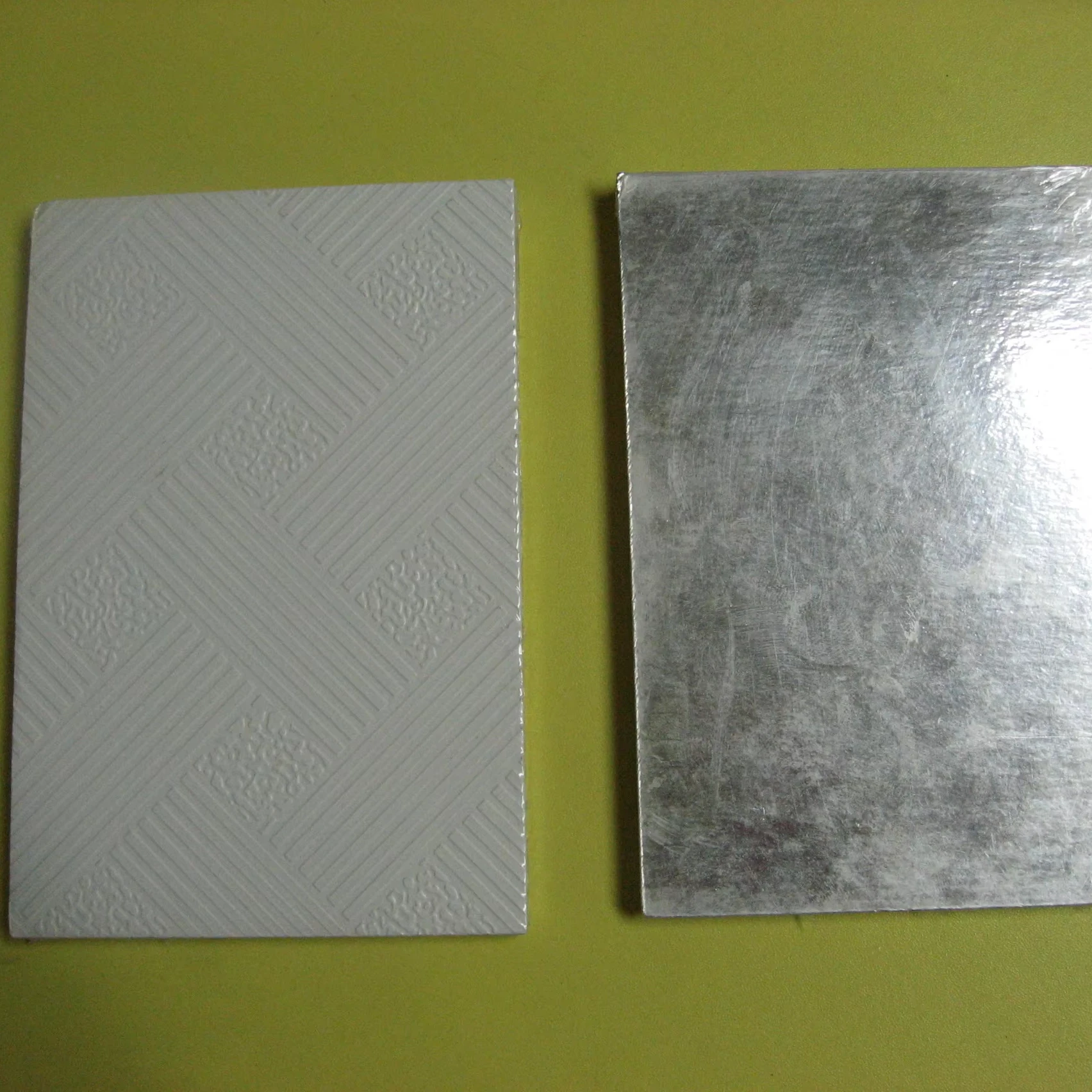 Hot sales green environmental protection and energy saving lightweight  595 x 595 mm  Color Vinyl  Laminated Gypsum Ceiling