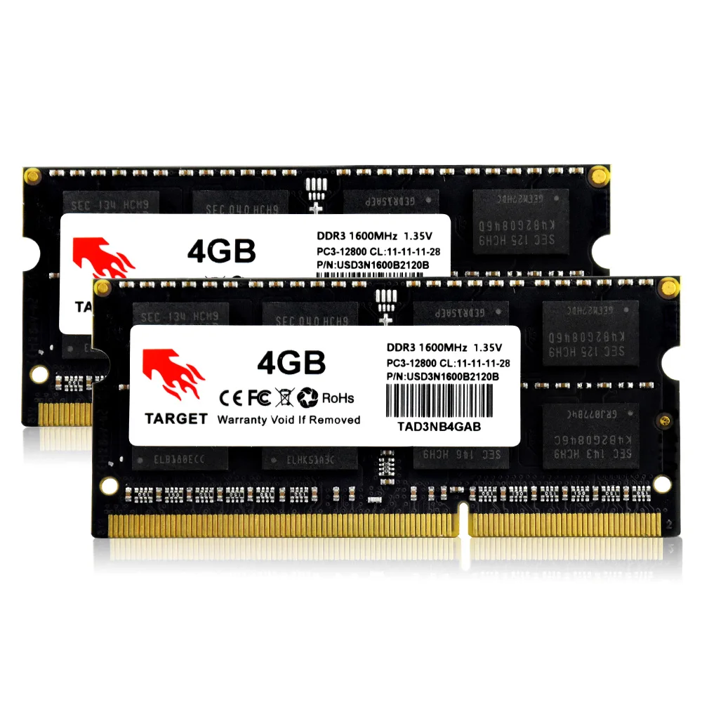 Оперативная память DDR3 DDR 3 4 ГБ 8 1333 МГц SODIMM UDIMM для