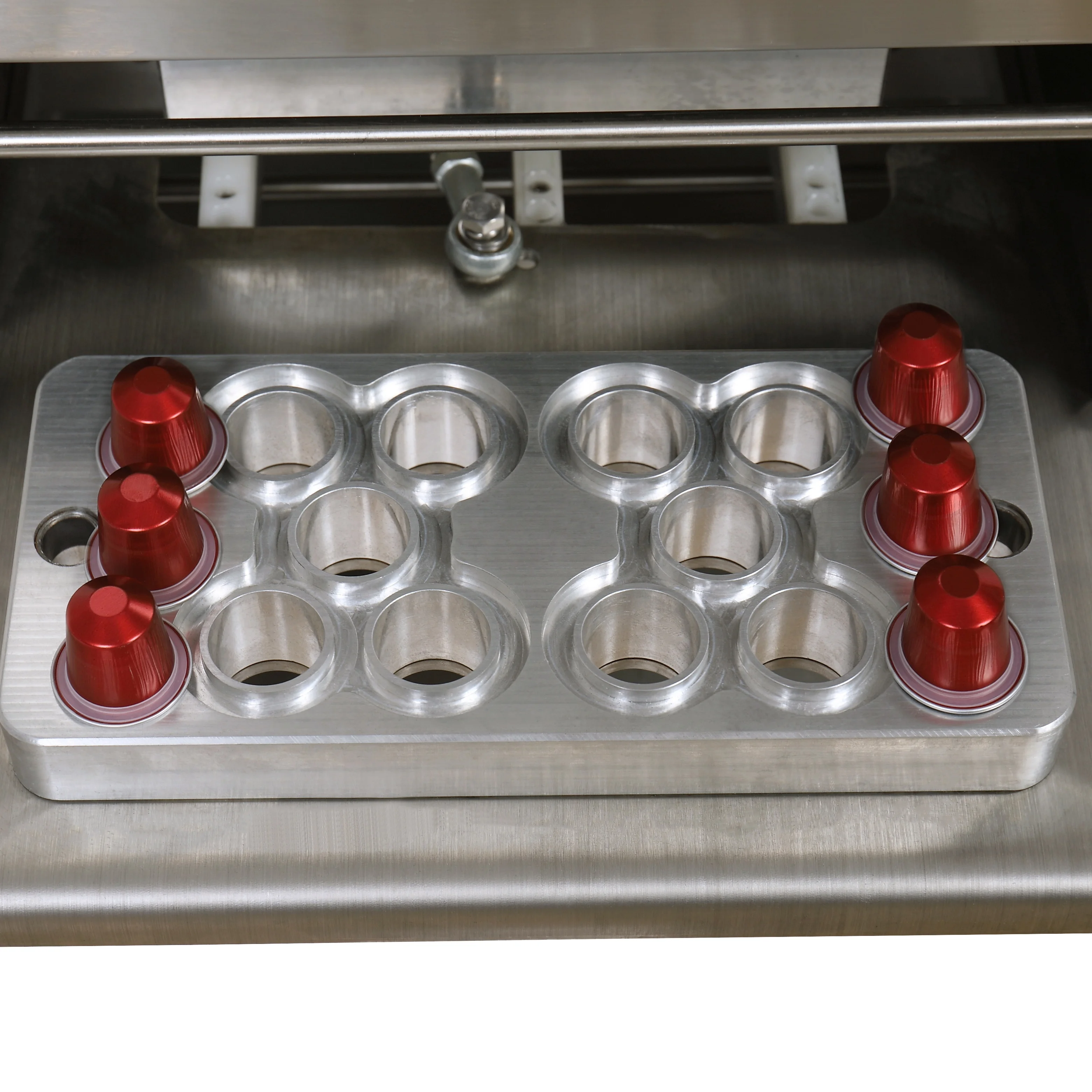 Automatic Sealing mahine Aluminium Nespresso cup by professional manufacturer customization size Nespresso sealing machine