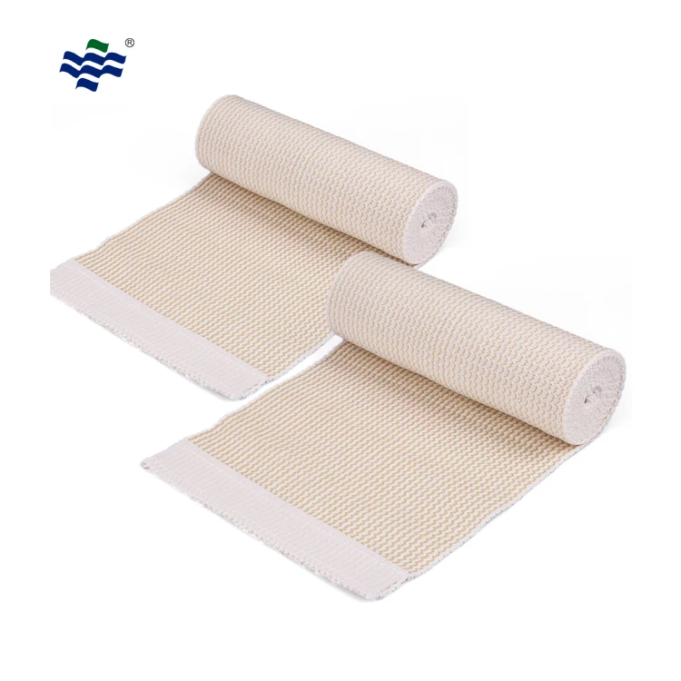 Ticare Oem Odm Guma Bandaz Elastyczny Hochelastische Bandage Haute Elasticite Rubber High Elastic Bandage With Nylon Button