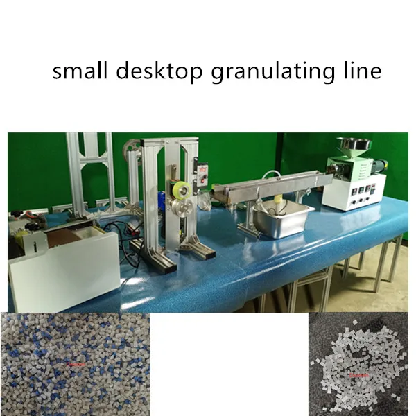 Пластиковая Экструзионная гранулирующая линия, небольшая лабораторная гранулирующая линия, настольный гранулятор/гранулятор