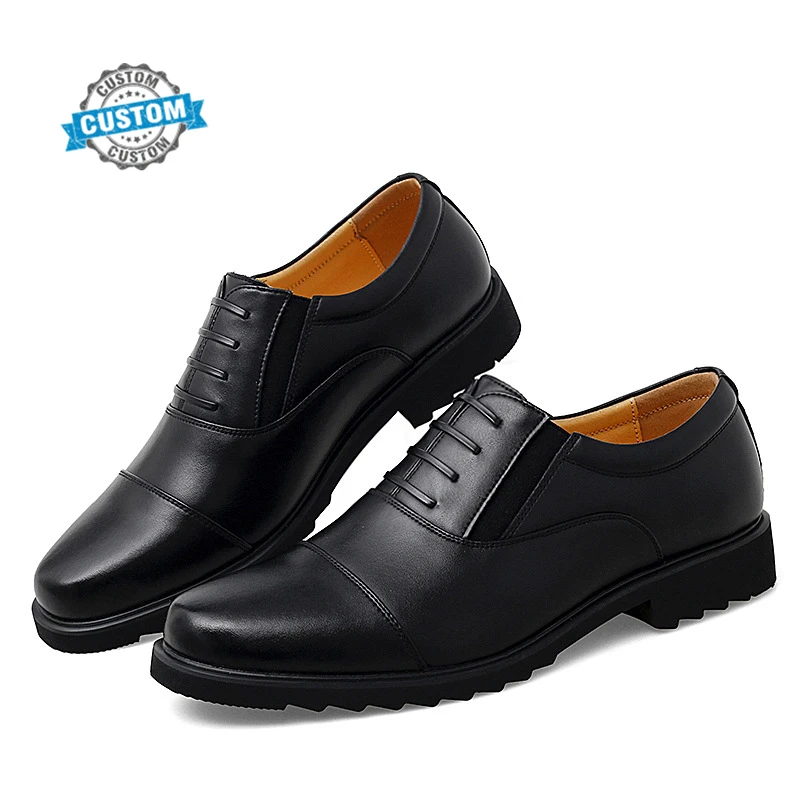 Big size  leather dress shoes for men trendy mens office shoes breathable casual men dress shoes