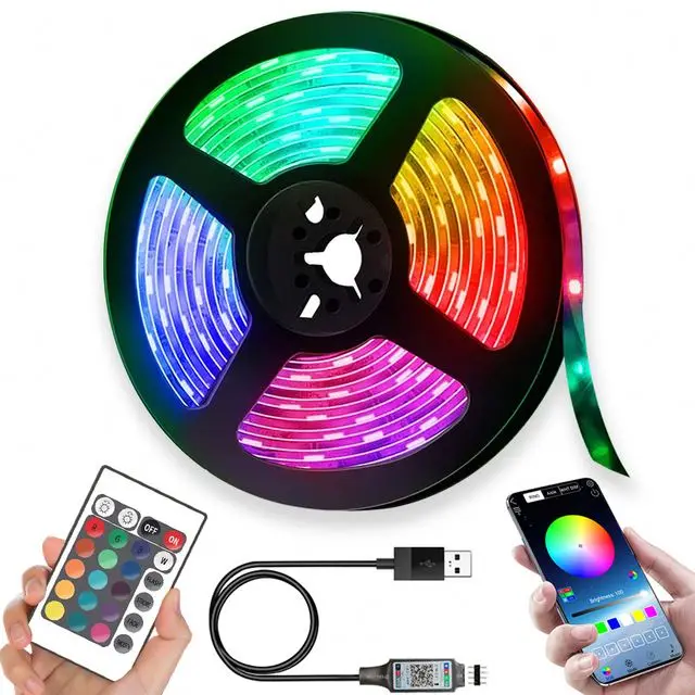 New 5mm Mini Addressable Digital APA102 SK9822 2020 RGB 60 120 200 Smart Pixel Flexible Led Light Strip