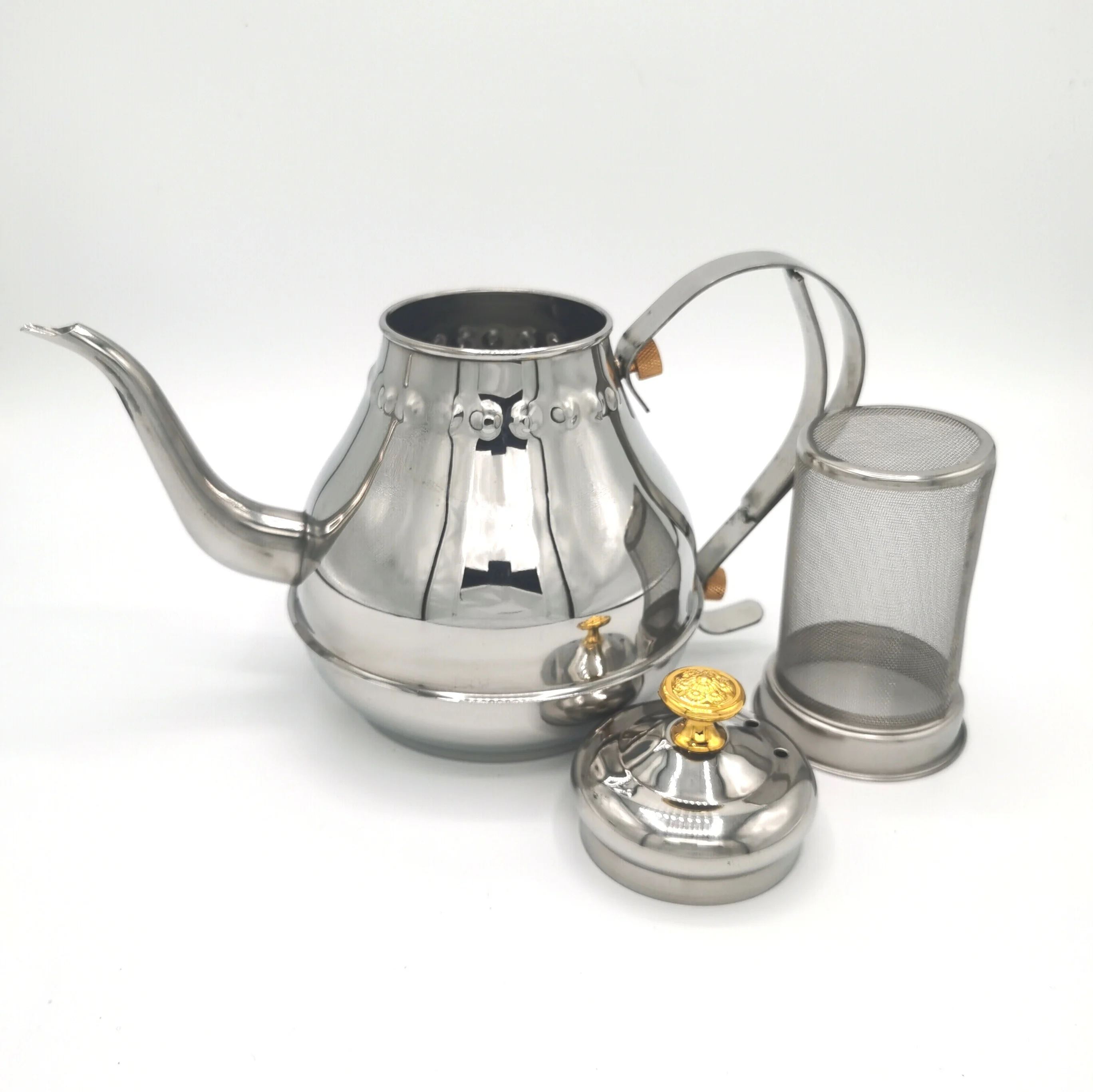Stainless steel Moroccan teapot Middle Eastern tea kettle household teapot