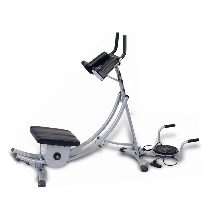 Indoor Fitness body building ab coaster machine Gym ab coaster machine abdominal exercise with twister and elastic FN9005