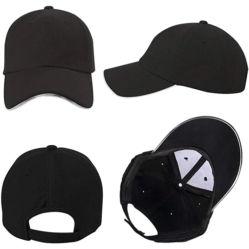 Outdoor running led cap bundy optical fiber light baseball cap electric performance stage flash cap