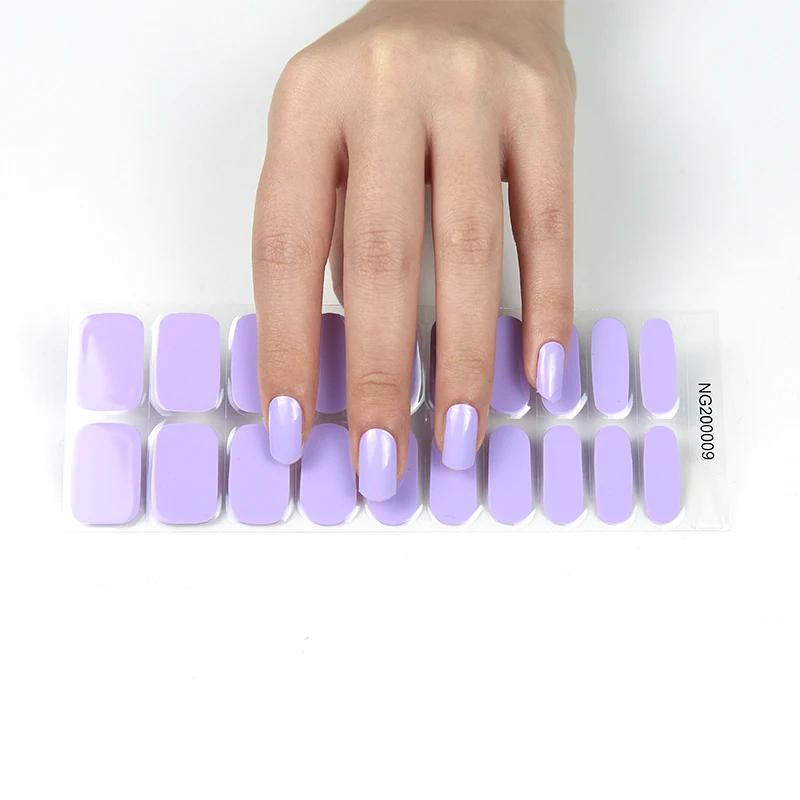 Factory Price gel nail strips Semi-cured Gel Wholesales Gel nail with the UV