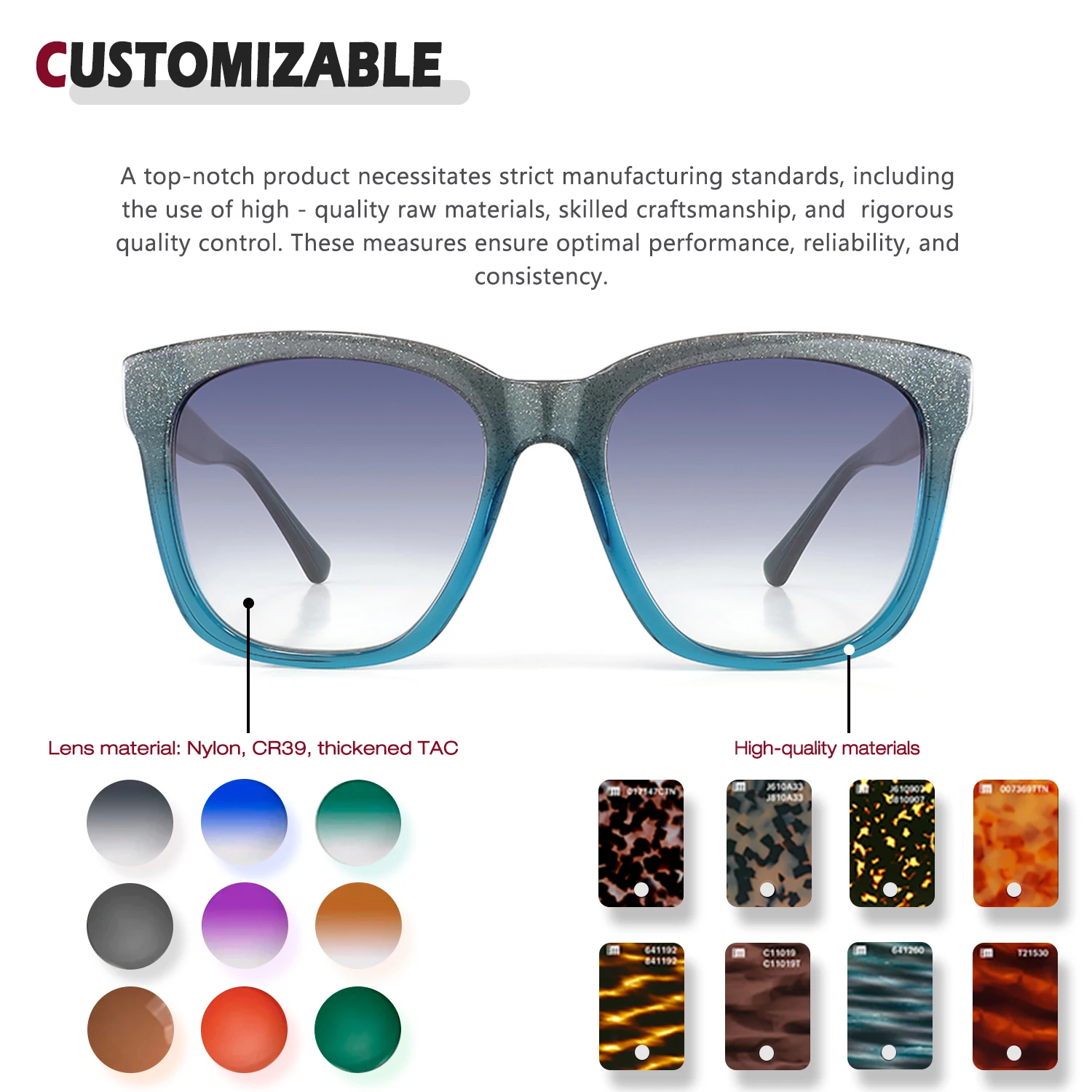 Benyi New Trendy Unisex Uv400 Sun Glasses Custom Logo Acetate Men Retro Fashion Luxury Brand Shades  Women Polarized Sunglasses