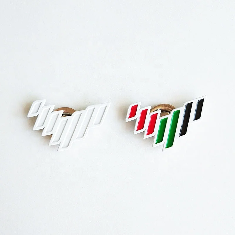 hot sale U.A.E. new nation brand map shape the Emirates 53 national flag day magnetic metal brooch pin badge in UAE flag color
