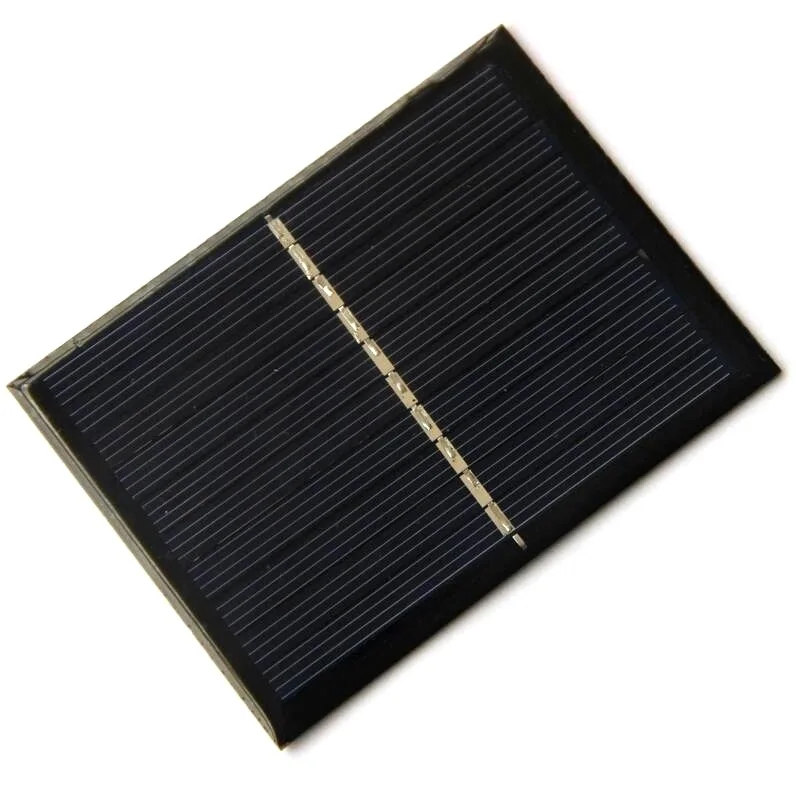 0.7W DIY Mini Solar Panels 5V for 3.7V Electronic Toys Charr Small Poly Solar Cells 65x88mm