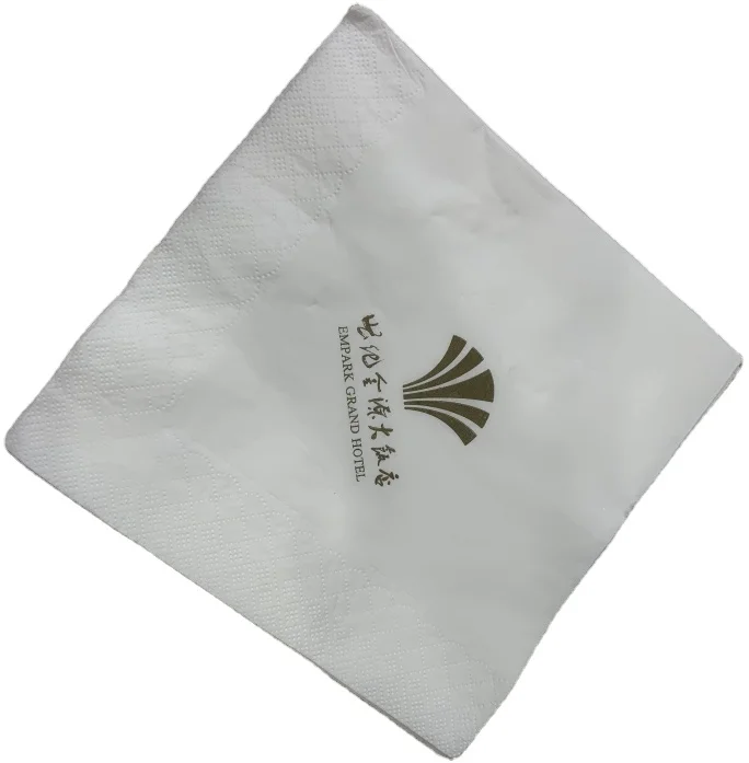 Custom New Printing On Restaurant Paper Napkins 2 PLY Disposable Printing Dinner Napkins