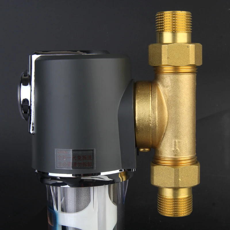 factory price 40 micron whole house backwash water filter with Scrapper