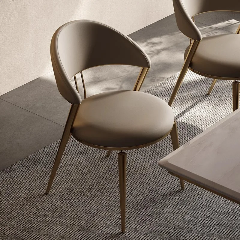 Italian Luxury Stainless Steel Dining Chair for Home Hotel Restaurant Coffee Shop Modern Style for Living Room Kitchen Apartment