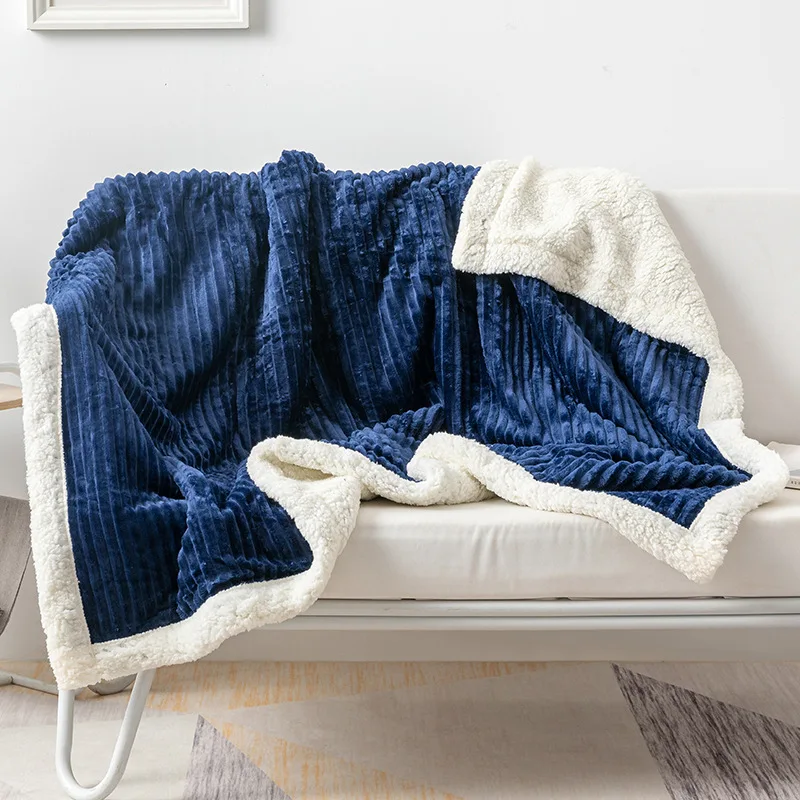 Comfy Throws Blanket for Sofa Double Layer Blanket Custom Fleece Blanket
