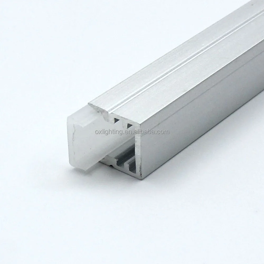 Recessed Led Aluminum Profile 8mm Pc Cover Recessed Led Profile With Light
