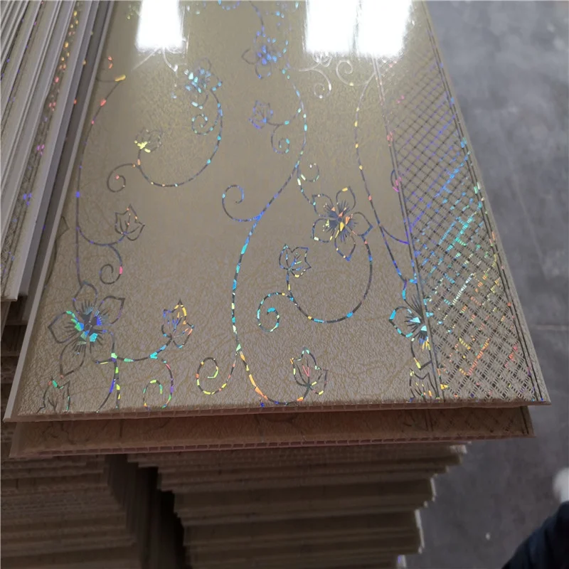 Fonyi Rich colors hot stamping pvc ceiling panel techo PVC cielo raso en PVC for kitchen